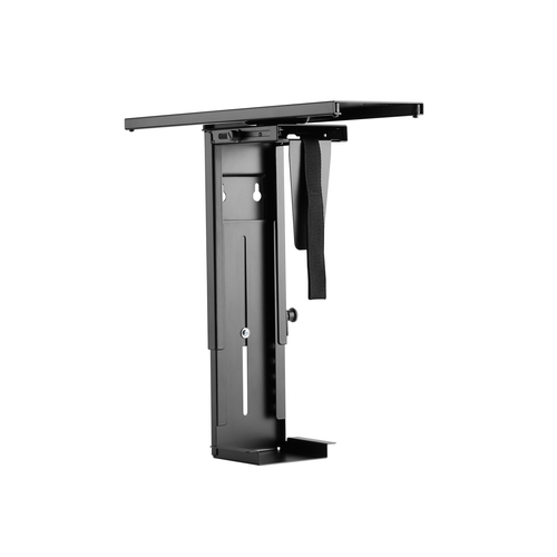 [118895] Equip - Soporte CPU para instalación bajo mesa - Giratorio 360º - Acero - Color Negro - Max.10Kgs