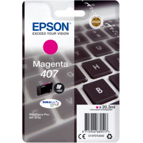 [119083] EPSON CARTUCHO 407 MAGENTA 1900PAG - WF4745