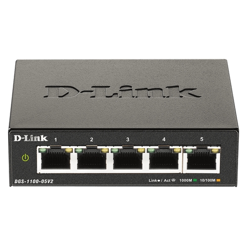 [119176] D-Link - Switch DGS-1100-05V2 5 Puertos/ RJ-45 10/100/1000