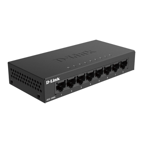 [119174] D-Link - DGS-108GL Switch 8 puertos 10/100/1000 Carcasa Metálica Plug&Play