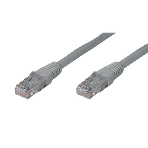 [119652] Phasak - Blister 4 unidades Cable de red latiguillo UTP CAT.6 Cu de 0,25m - 24AWG - Color GRIS