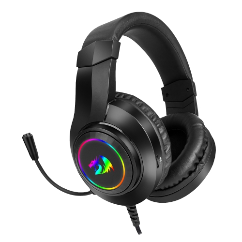 [121883] Redragon - HYLAS Auricular Gaming RGB 3.5mm Micrófono Negro