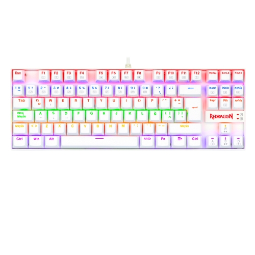 [121905] Redragon - KUMARA 2 Teclado Mecanico Gaming Rainbow Español Blanco