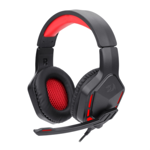 [121881] Redragon - THEMIS Auricular Gaming Red Backlight 3.5mm Micrófono Negro
