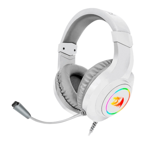 [121884] Redragon - HYLAS Auricular Gaming RGB 3.5mm Micrófono Blanco