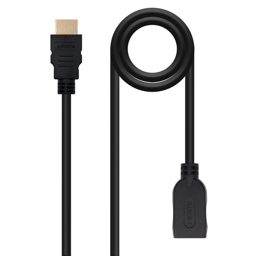 [122283] Nanocable - Cable HDMI 2.0 Prolongador A/M-A/H - Negro - 1.0 M