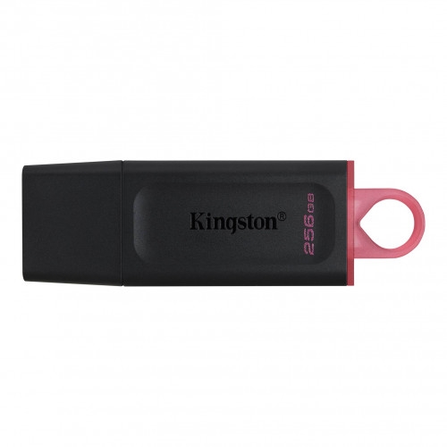 [122062] Kingston - Exodia Memoria USB 256GB - USB 3.2 Gen 1 - Con Tapa - Enganche para Llavero - Color Negro
