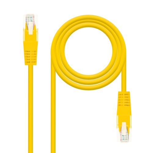[122484] Nanocable - Cable red latiguillo cat.6 utp awg24 amarillo 25cm