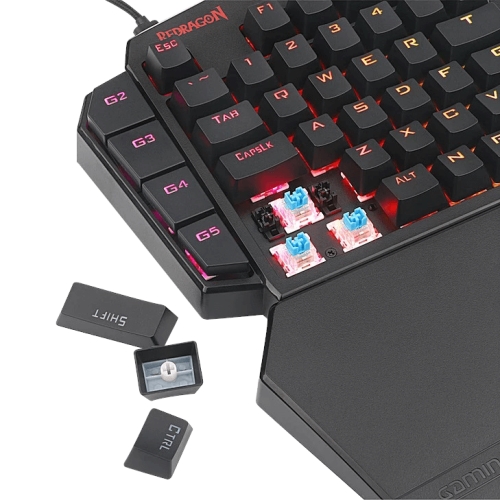 [122530] Redragon - DITI Mini Teclado Mecánico Gaming RGB Keypad Negro PRODUCTO DEMO