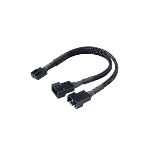 [123201] Cable divisor PWM 04P para 2 ventiladores negro 15cm