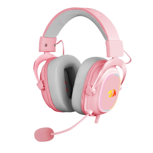 [123390] Redragon - ZEUS X Auricular Gaming RGB Virtual 7.1 USB Micrófono Rosa