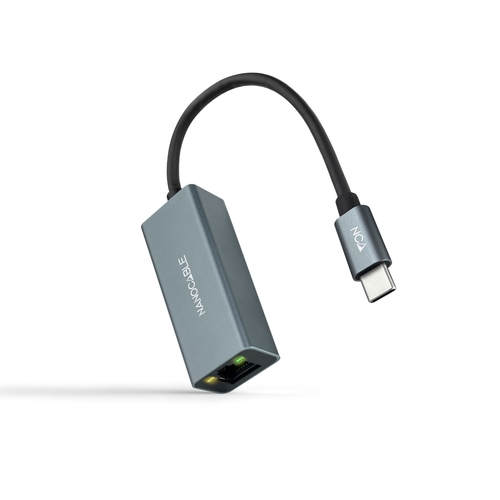 [123368] CONVERSOR USB-C ETHERNET GB Mbps, GRIS 15 CM