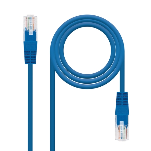 [122480] Nanocable - Cable red latiguillo cat.6 utp awg24 azul 25 cm