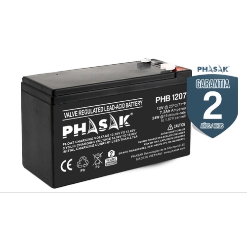 [123880] Phasak - Batería 12V - 7,2A