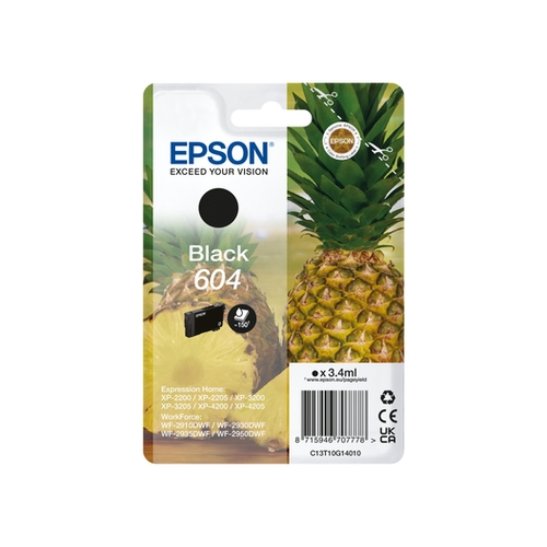 [124387] EPSON CARTUCHO 604 NEGRO T10G1