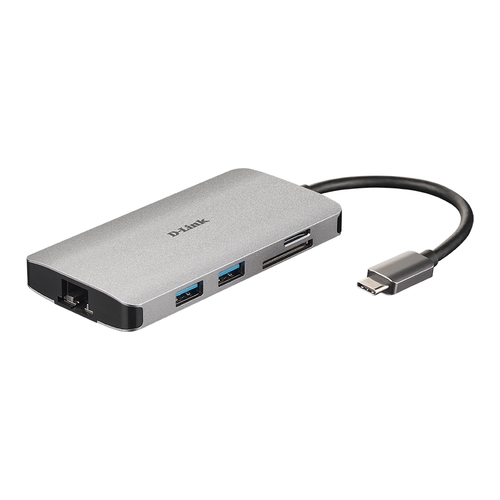 [124330] Dlink - Docking Station - Entrada USB-C - Metal Nano - 4K HDMI (max 30Hz en 4k) - RJ45 Gigabit - 3 x USB 3.0 - USB-C Power Delivery 100 W - Lector SD, SDHK, SDXC