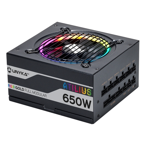 [124937] FUENTE ALIMENTACIÓN ATX ATILIUS  BLACK RGB 650W