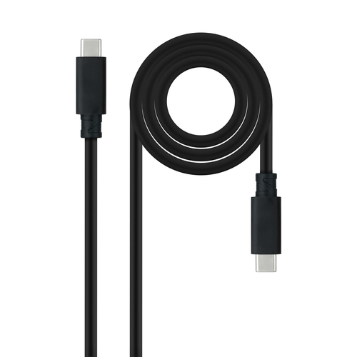 [125122] CABLE USB 3.1 GEN2 5A USB-C/M-USB-C/M NEGRO 0.5 M