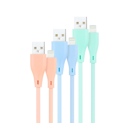 [125131] 3 CABLES LIGHTNING A USB 2.0 USB A/M, RO-AZ-VE, 1M