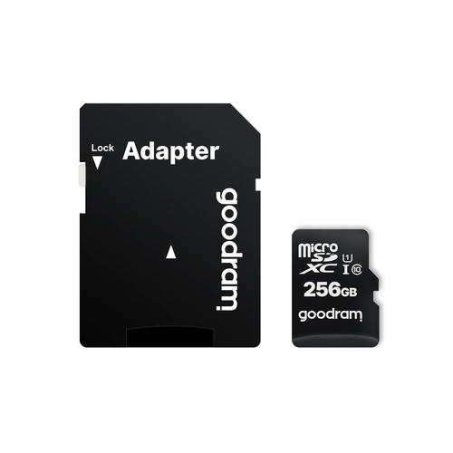 [125647] Goodram MicroSD - 256GB - Incluye adaptador a SD - CL 10 UHS I