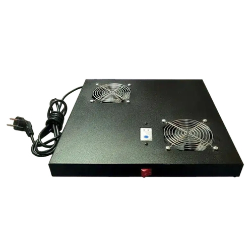 [126533] Phasak - Conjunto ventilación 2 coolers 1U negro armario rack