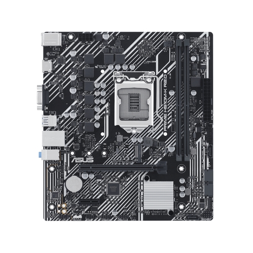 [126576] Placa base 1200 microATX Asus Prime H510M-K R2.0 - 2xDDR4 (Hasta 64 Gb 3200 Mhz OC) - 1 x M.2 Gen3 - 4 x SATA - USB 3.2 (4/2) - USB 2.0 (2/2) -  VGA - HDMI