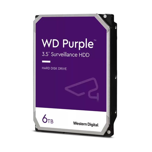 [127616] WD Purple WD64PURZ - Disco duro - 6TB - interno - 3.5" - SATA-600 - búfer: 256 MB - 5400 RPM