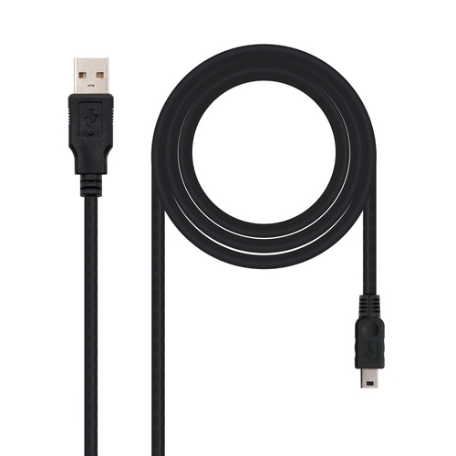 [128151] CABLE USB 2.0, TIPO A/M-MINI USB 5PIN/M, 1.0 M