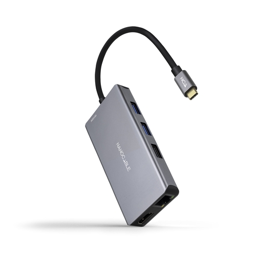 [129789] HUB USB-C 3xUSB-A+2xHDMI+RJ45+TF+SD+USB-C PD 100W