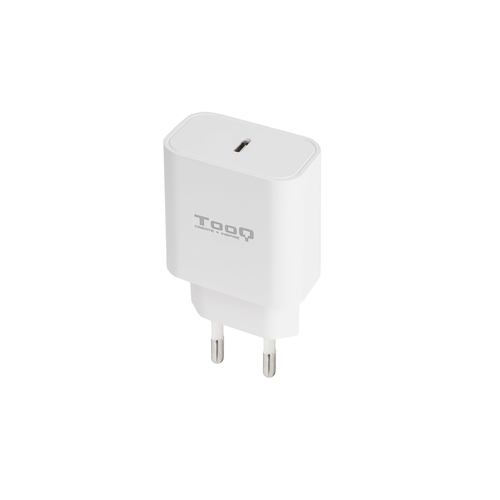 [129888] Tooq Cargador de Pared 1x USB-C/PD 20W - Color Blanco
