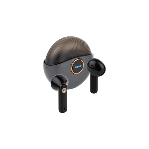 [130104] AURICULARES INALAMB + MICROFONO "SNAIL" GRISES