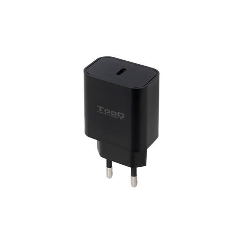 [130765] CARGADOR DE PARED USB-C PD3.0 20W NEGRO