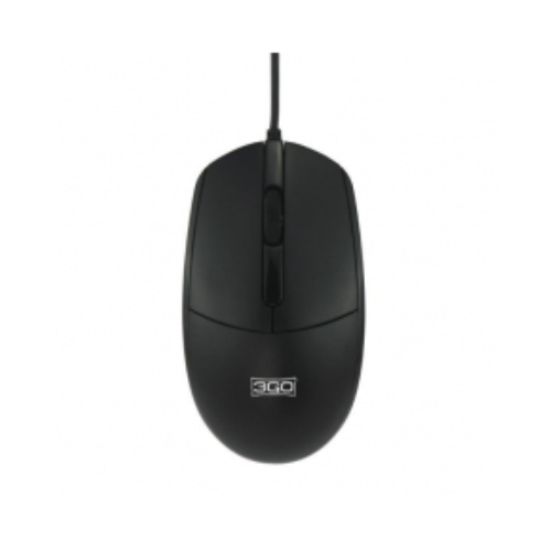 [131595] 3Go MMAUS - Ratón Maus - USB - Negro - 1000dpi