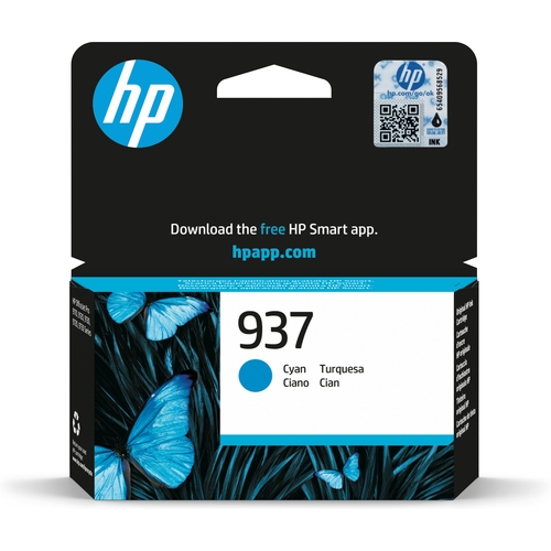 [131548] HP 937 Cyan Cartucho de Tinta Original - 4S6W2NE