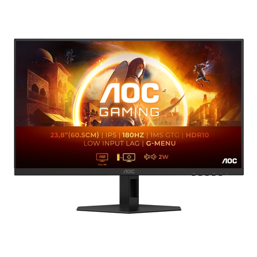 [132454] Monitor Gaming AOC 24G4XE 24"/ Full HD/ 0.5ms/ 180Hz/ IPS/ Multimedia/ Negro