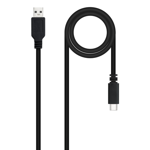 [133230] CABLE USB 2.0 3A, TIPO USB-C/M-A/M, NEGRO, 1.5 M