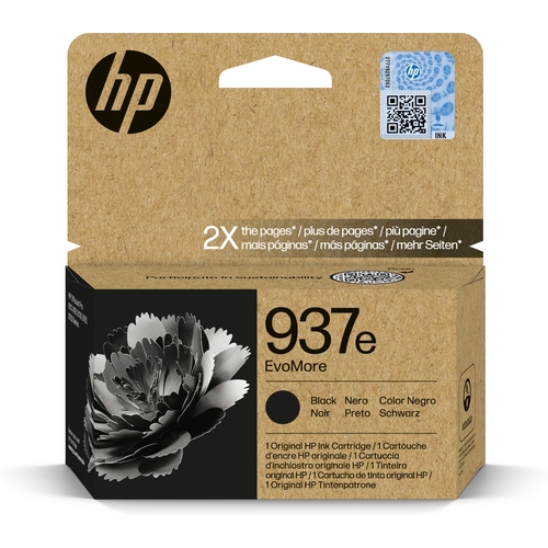 [133526] HP 937e Negro Cartucho de Tinta Original - 4S6W9NE