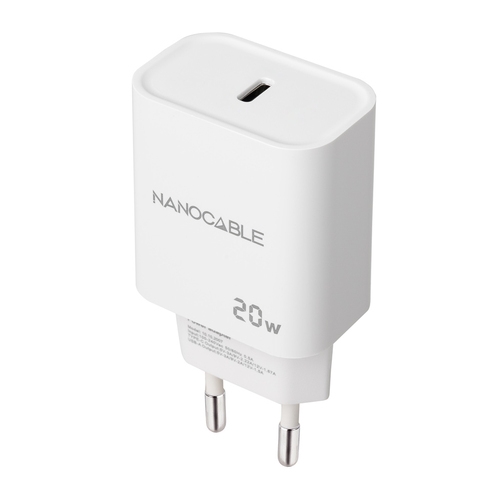 [133182] CARGADOR USB-C PD 20W BLANCO