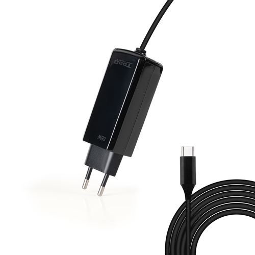 [134871] Tooq Cargador portátil GAN USB-C PD 65W Cúbico