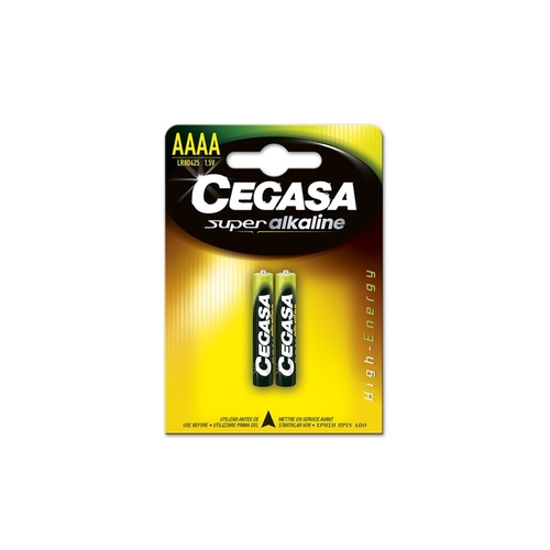 [135184] Cegasa Super Alkaline LR8D425 Pack de 2 Pilas AAAA - Alta Tecnologia - Fiabilidad - Elevado Rendimiento - Maximas Prestaciones